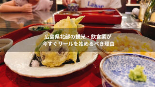 広島県北部の観光・飲食業が今すぐリールを始めるべき理由を解説する、インスタ集客ブログのアイキャッチ画像